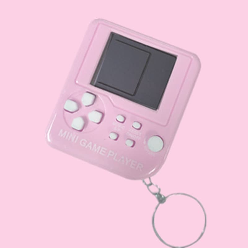 Pequeno console de jogos eletrônicos, tetris, brinquedo criativo, chaveiro, nostalgia, antiestresse, presente criativo - imagem 12
