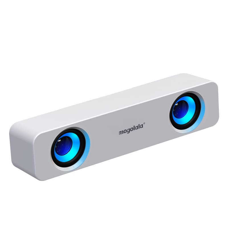 Alto-falante de áudio pequeno para computador desktop, alto-falante de conexão com fio USB afeta o som estéreo - imagem 5