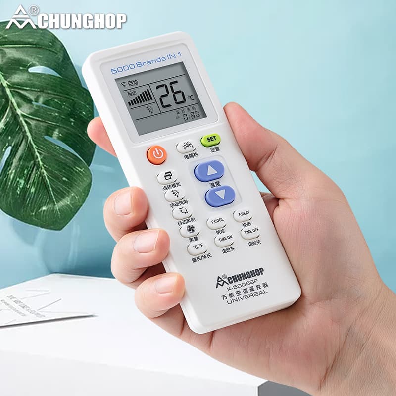 Zhonghe 5000-em-1 universal ar condicionado controle remoto K-SP caixa de cor universal conjunto-livre fabricante atacado infravermelho - imagem 5