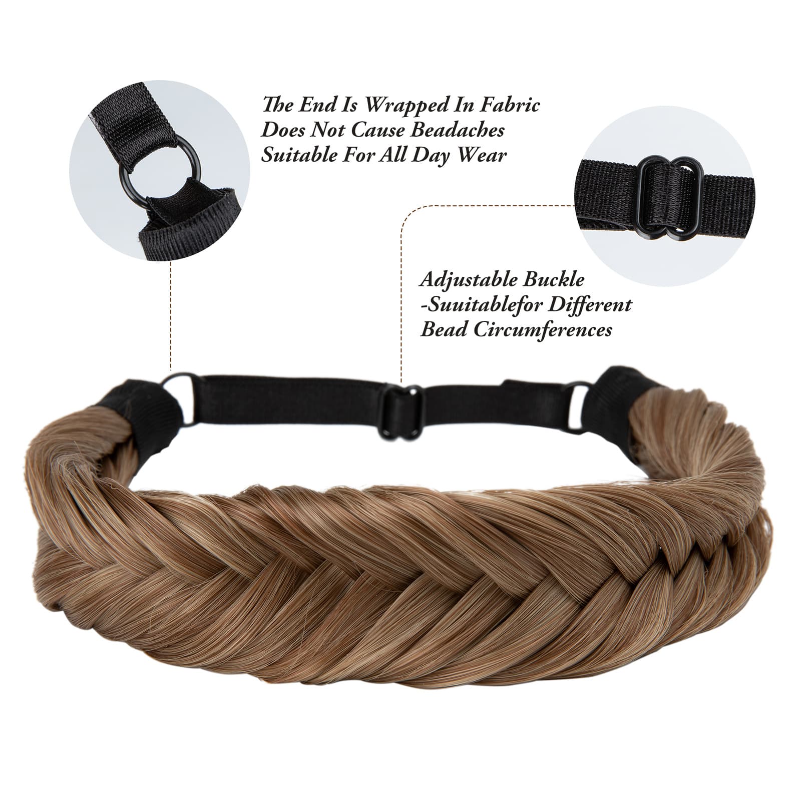(Comércio transfronteiriço), peruca, acessório de cabelo para trançar cabelo com rabo de cavalo, trança tecida artesanal, estilo europeu - imagem 5