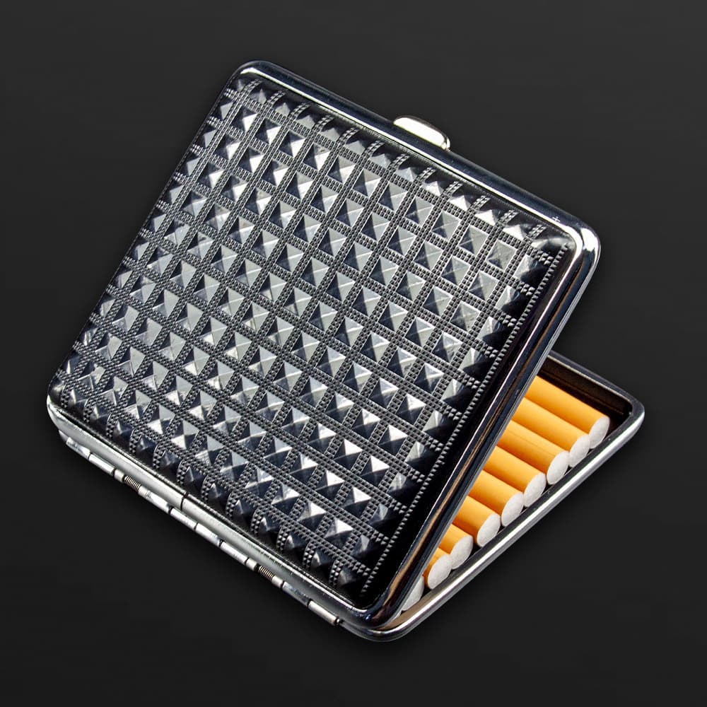 Cigarreira de plástico portátil de metal, sistema de armazenamento, 20 peças, presente de aniversário - imagem 4
