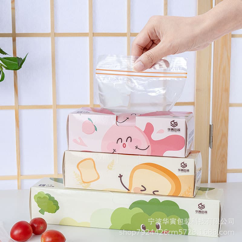 Saco denso de manutenção fresca saco denso com nervuras duplas transparente geladeira alimentos zíper auto-vedação saco de armazenamento fabricante atacado local - imagem 5