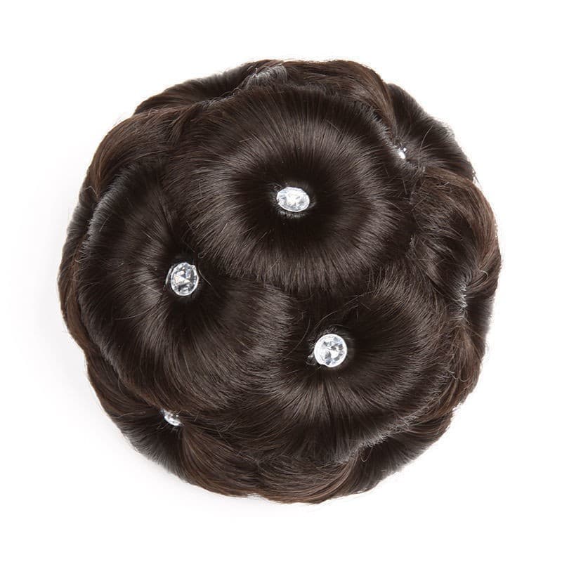 Peruca de virilha feminina, bolsa de peruca de nove flores com prendedor, peruca de cabelo de noiva trançada feminina - imagem 23