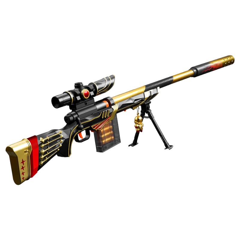 Uma arma de bala macia de ejeção de parafuso manual drop-in m24 estrela fé 98k rifle de atirador awm arma de brinquedo infantil - imagem 6