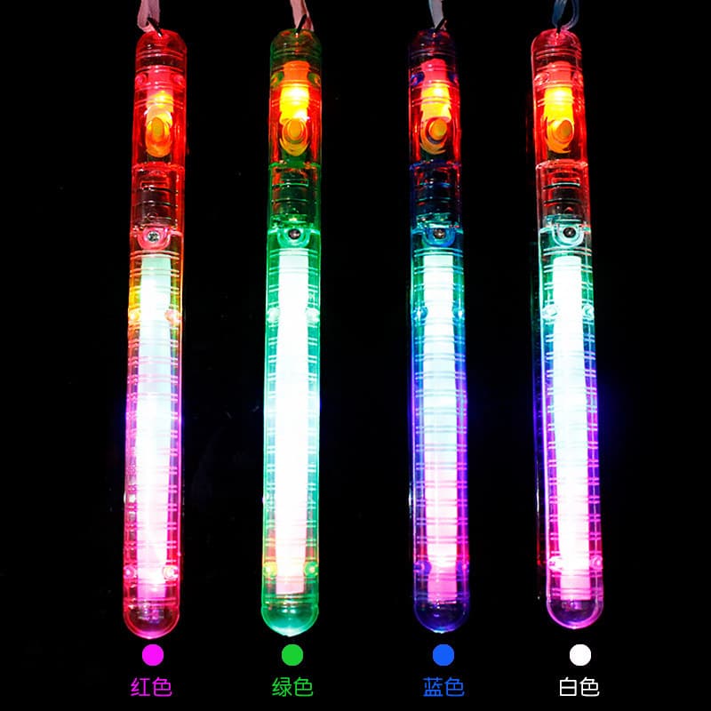 Bastão de luz eletrônico colorido, brinquedo noturno piscante - imagem 3