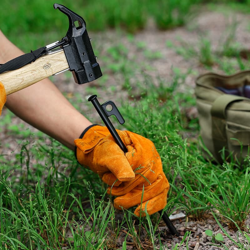 Unhas grossas e longas para acampamento ao ar livre, dossel, barraca de acampamento, aço, unhas à terra, praia, acampamento, 30cm - imagem 4