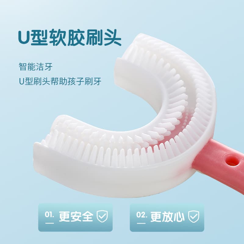 [Children's toothbrush for baby, soft silicone brush, 2-6-12 years] - imagem 4