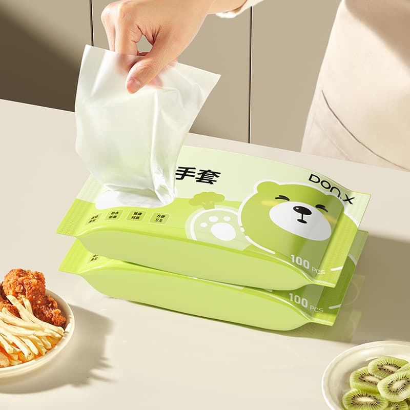 Luvas descartáveis removíveis especiais, espessadas, à prova d'água, à prova de óleo, cozinha, catering, produto comestível, uso doméstico - imagem 1