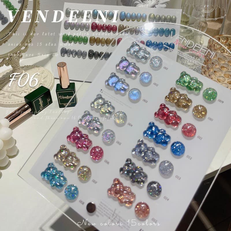 Esmalte Demi-season, conjunto, lantejoulas para manicure, efeito de longo prazo - imagem 3