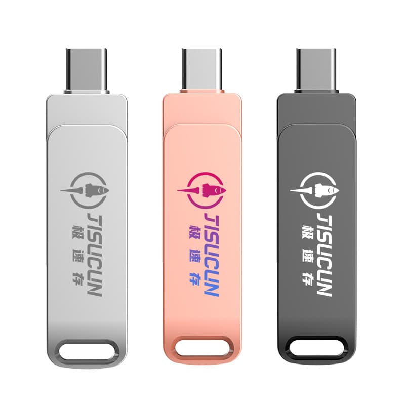Unidade flash USB de metal, telefone celular de alta velocidade, laptop, 32G, 64G, 128G - imagem 5