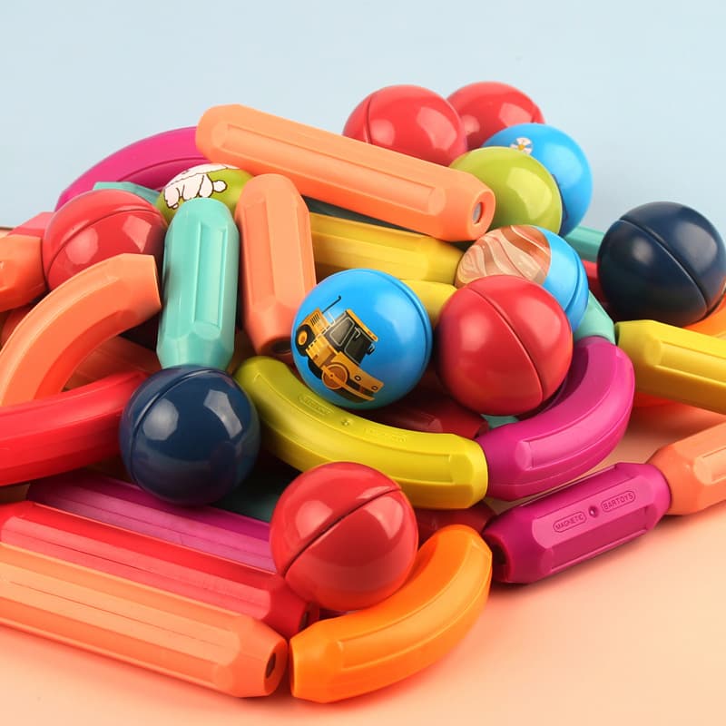 Variedade de bastões magnéticos, blocos de construção educacionais infantis em constante mudança, conjunto de sucção magnética, ímãs para meninas e meninos, suplementos de sucção magnética - imagem 5