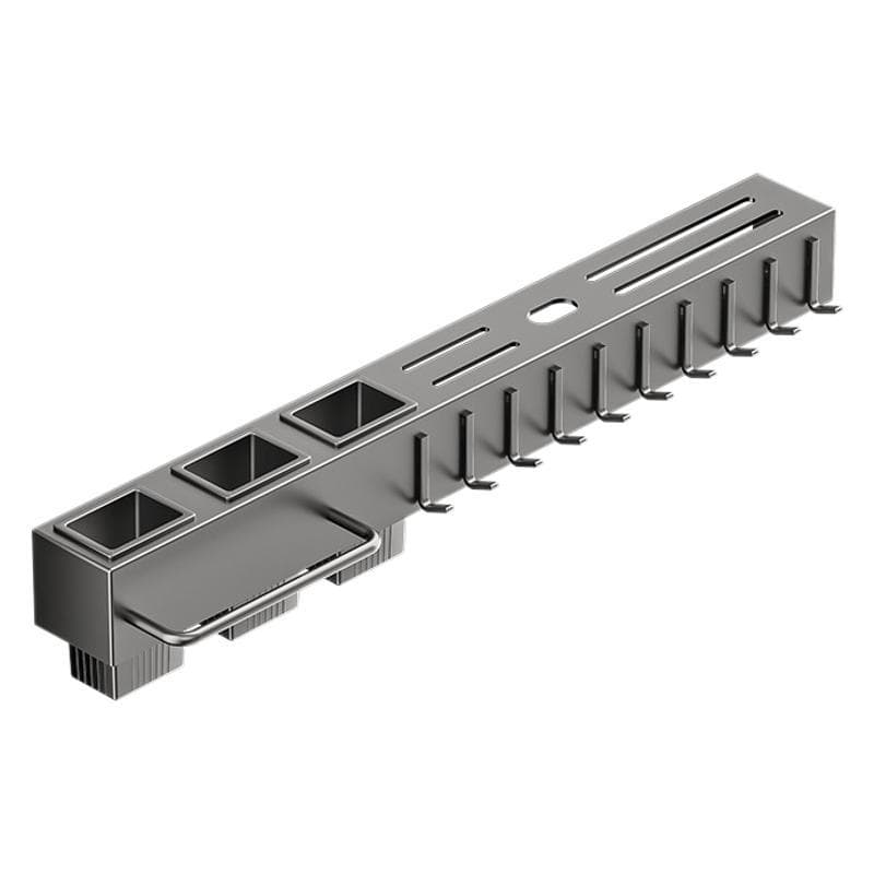 Rack de armazenamento de cozinha porta-faca sem perfuração suporte multifuncional de parede para barril de pauzinho porta-faca tipo gancho rack de armazenamento de aço carbono para pauzinhos - imagem 6