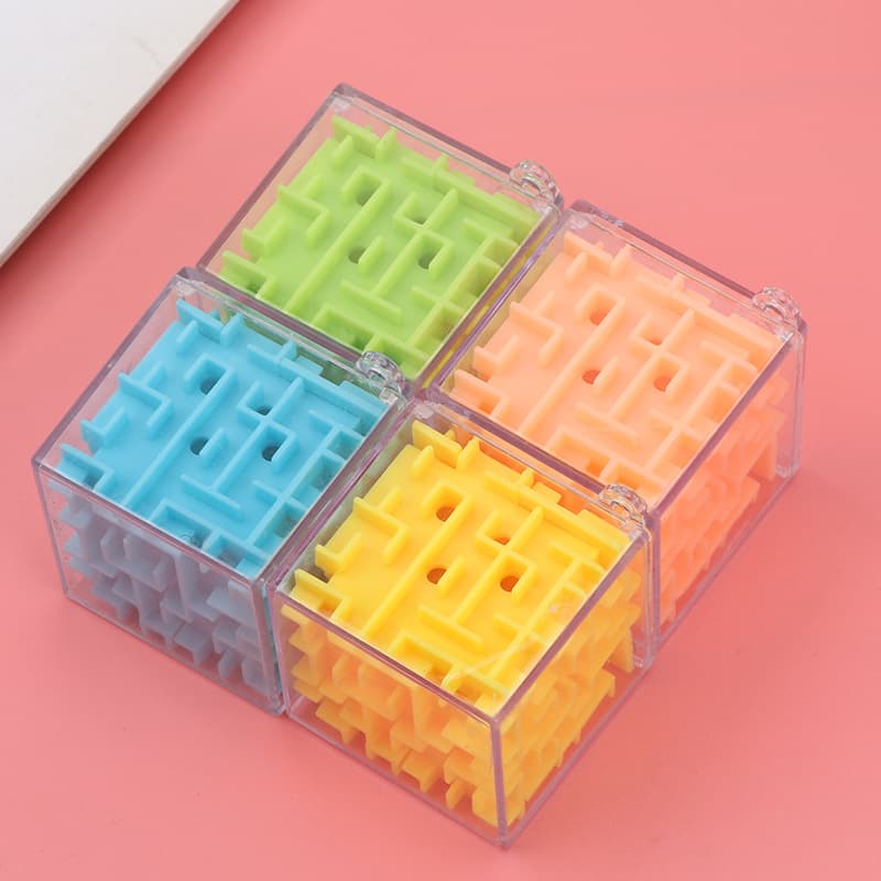 Pequeno labirinto, rollerball girando o cubo de Rubik, brinquedo, educação infantil - imagem 5