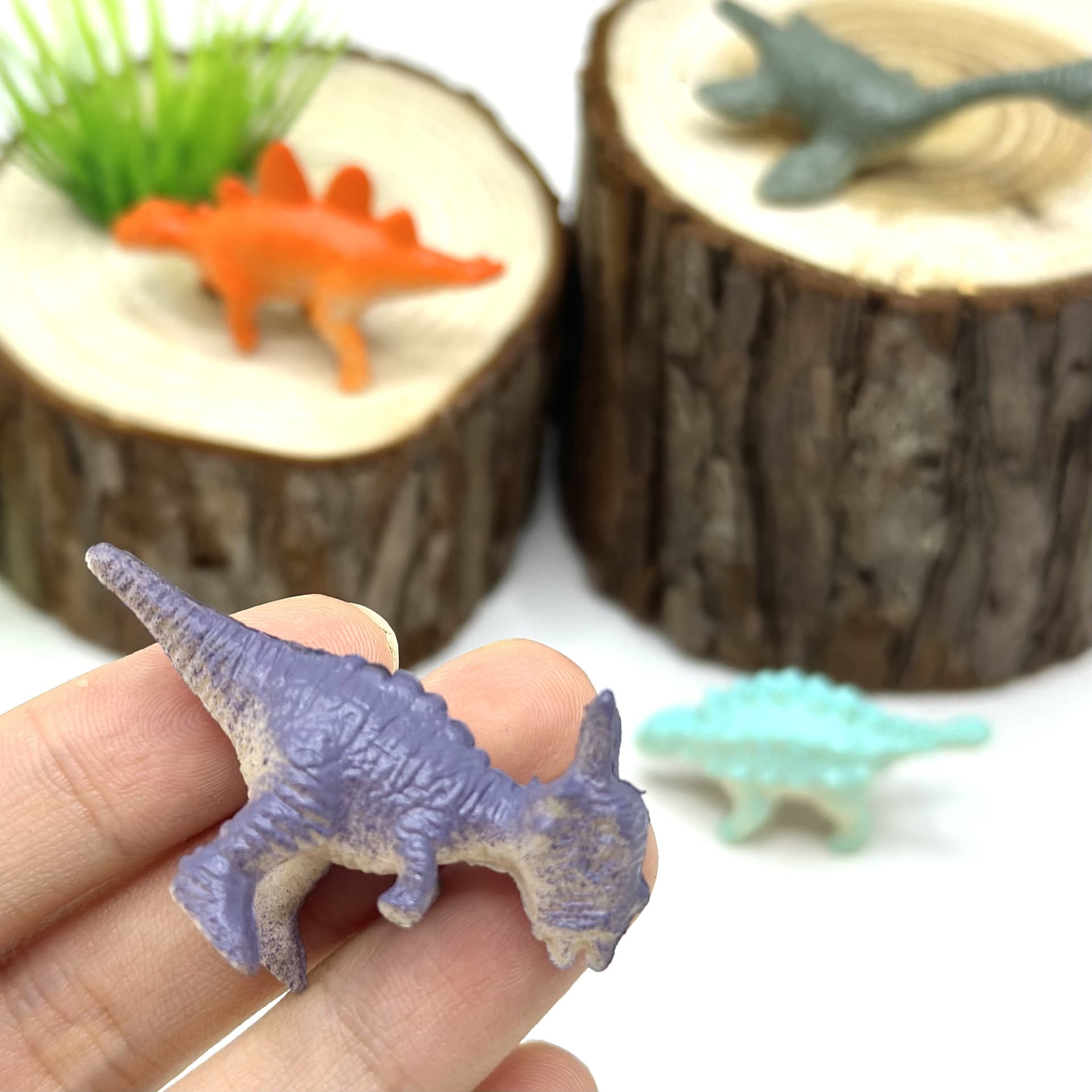 Dinossauro em PVC de borracha macia, pequeno brinquedo, conjunto, modelo animal infantil para meninos - imagem 3