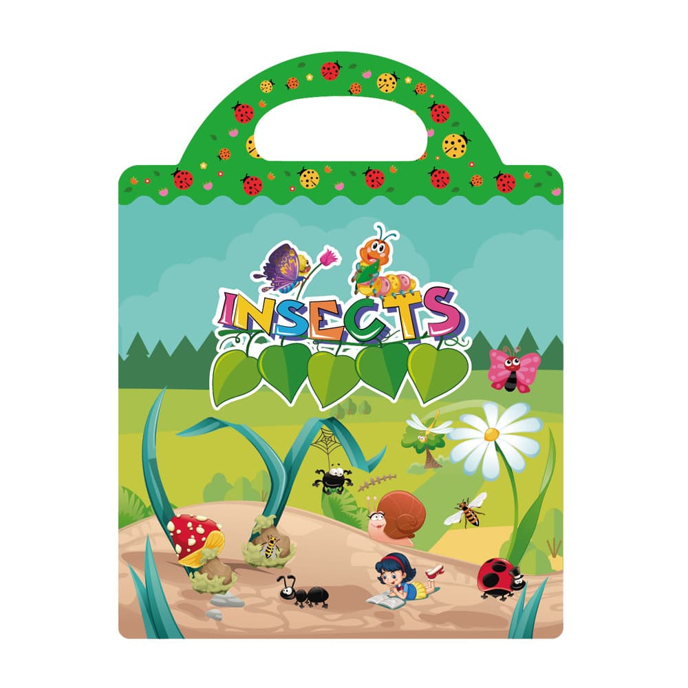 (Comércio transfronteiriço), livro infantil multiuso com adesivos, faça você mesmo, educação infantil, concentração - imagem 27