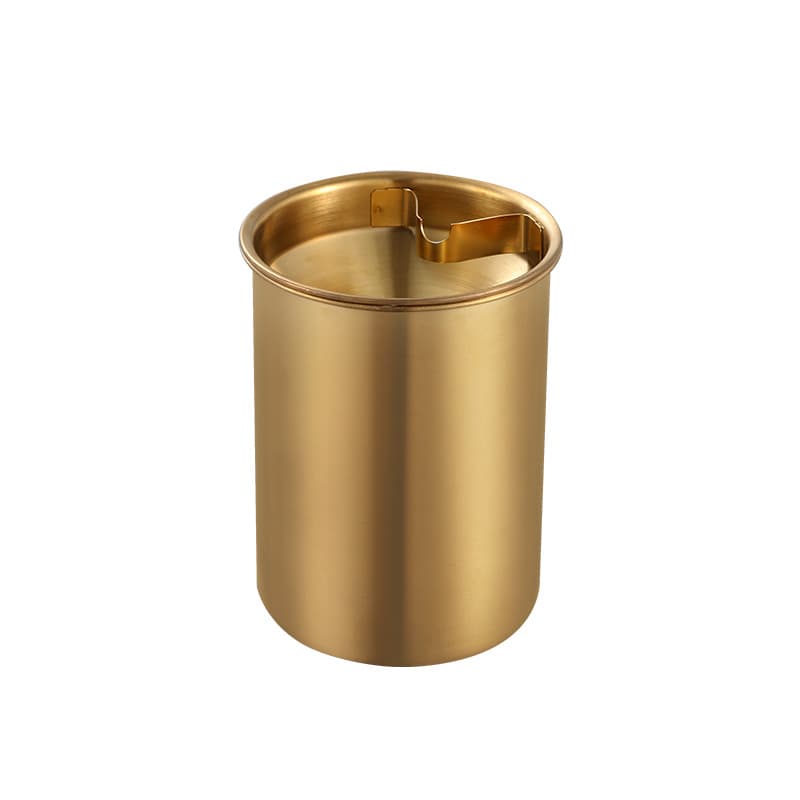 Cinzeiro moderno em aço inoxidável, proteção contra quedas, com impressão do seu logotipo, estilo leve e luxuoso - imagem 6