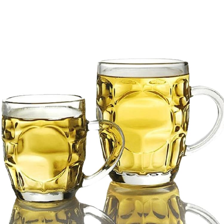 Caneca de cerveja de vidro transparente espessado com múltiplas capacidades, caneca de abacaxi com alça, lembrança, caneca publicitária para impressão, caneca de chope - imagem 5