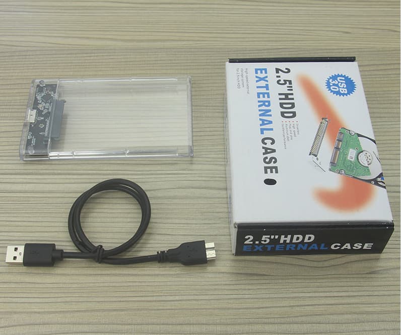Máquina de estado sólido ssd transparente, notebook de 2.5 polegadas, porta serial sata, usb 3.0, caixa de disco rígido móvel de alta velocidade - imagem 6