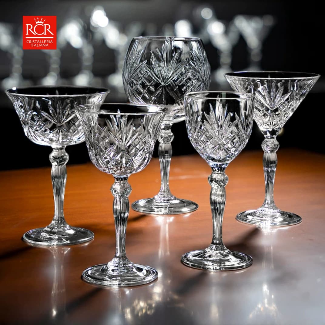 Copo de vinho de cristal coquetel clássico, Itália - imagem 1