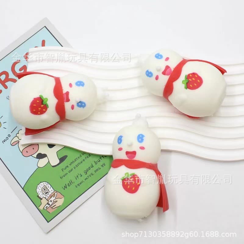 Boneco de neve criativo, beliscando música, artefato de descompressão, rebote lento, brinquedo pequeno, fabricante de bola de ventilação, atacado - imagem 3