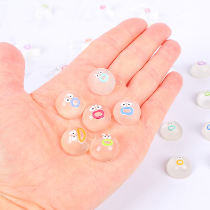 Bolinhos transparentes, narizinhos, música beliscando, bolinhos de desenhos animados feitos à mão, feitos à mão, pacotes de expressão super fofos, brinquedos de descompressão - imagem 1