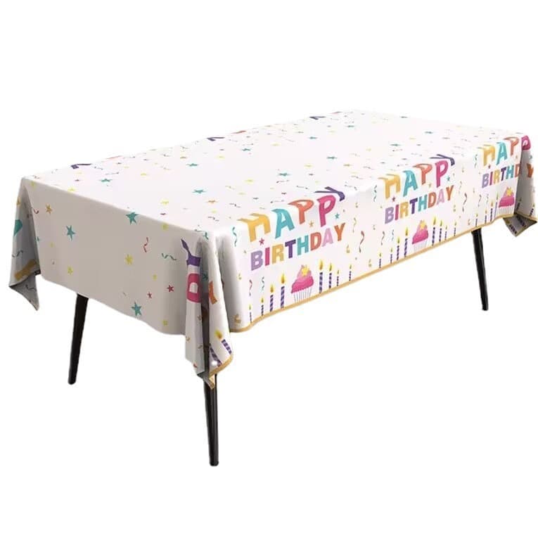 Festa primeiro bolo de aniversário descartável impresso toalha de mesa impermeável e à prova de óleo crianças meninos e meninas layout tema dos desenhos animados - imagem 5
