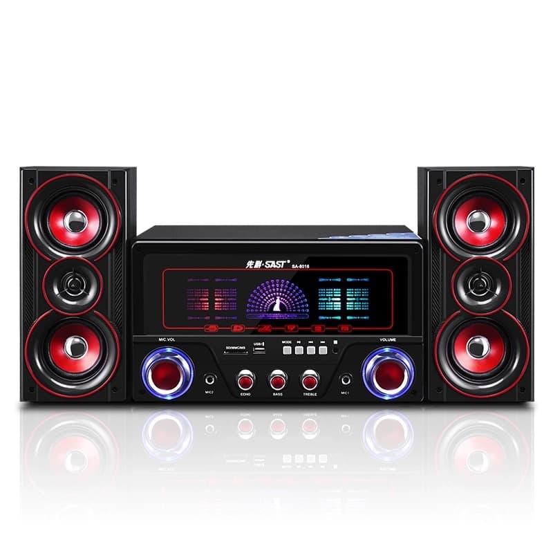 先科 Computador doméstico áudio tv bluetooth alto-falante de madeira 2.1 desktop teatro hif subwoofer atacado - imagem 6