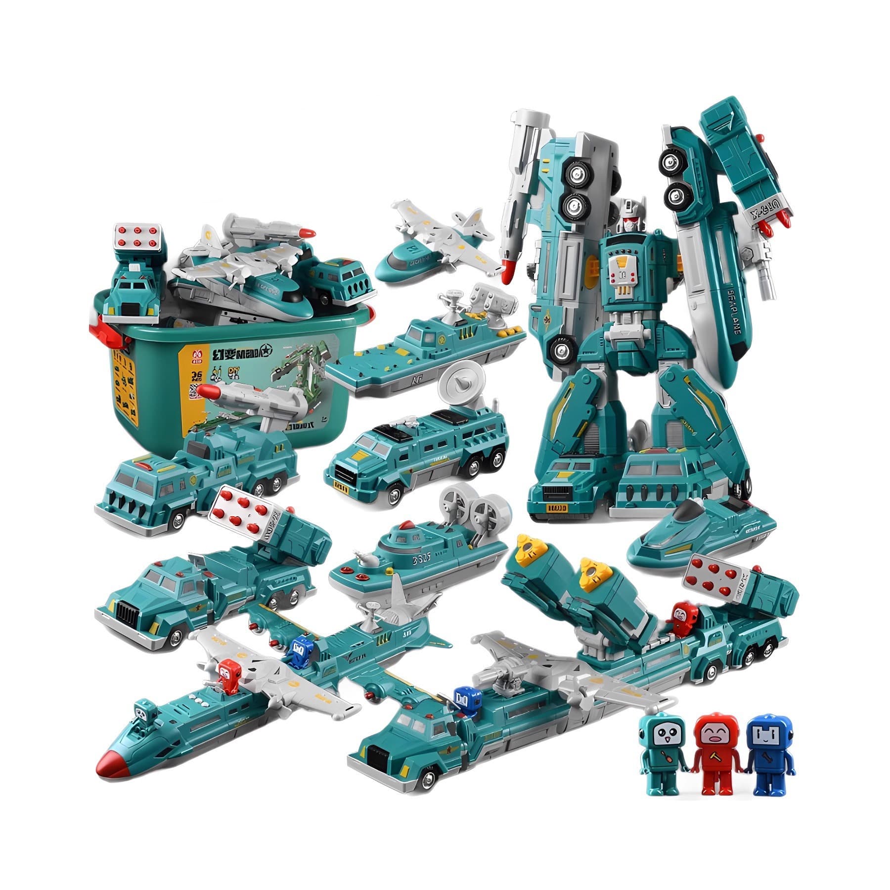 Carro de brinquedo magnético, construtor infantil, transformador, robô, King Kong - imagem 6