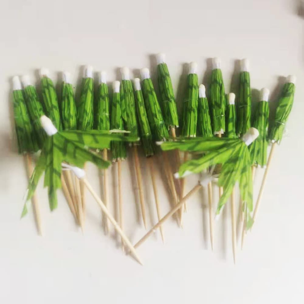 Espetos de frutas de favo de mel de coco havaiano, espetos de guarda-chuva descartáveis para decoração de coquetel, espetos de guarda-chuva octogonais, mini pedido - imagem 4
