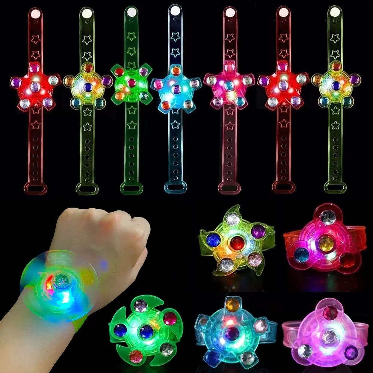 (Comércio internacional), pião, relógio infantil, pulseira piscante, brinquedo, antiestresse, presente de aniversário - imagem 3