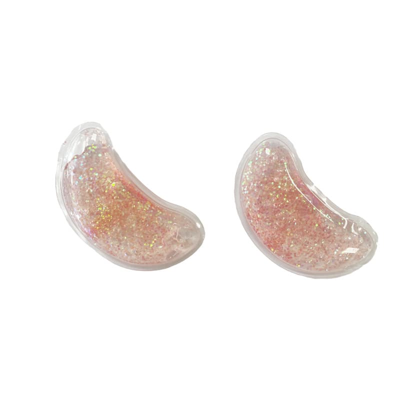 Compressa redonda, bolsa de gelo, máscara de dormir, gel portátil refrescante, pó glitter em PVC - imagem 5