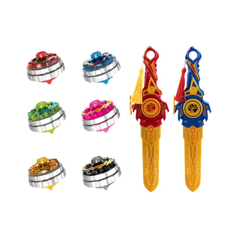 Pião em cordão, arma, brinquedo leve de luta para meninos - imagem 6