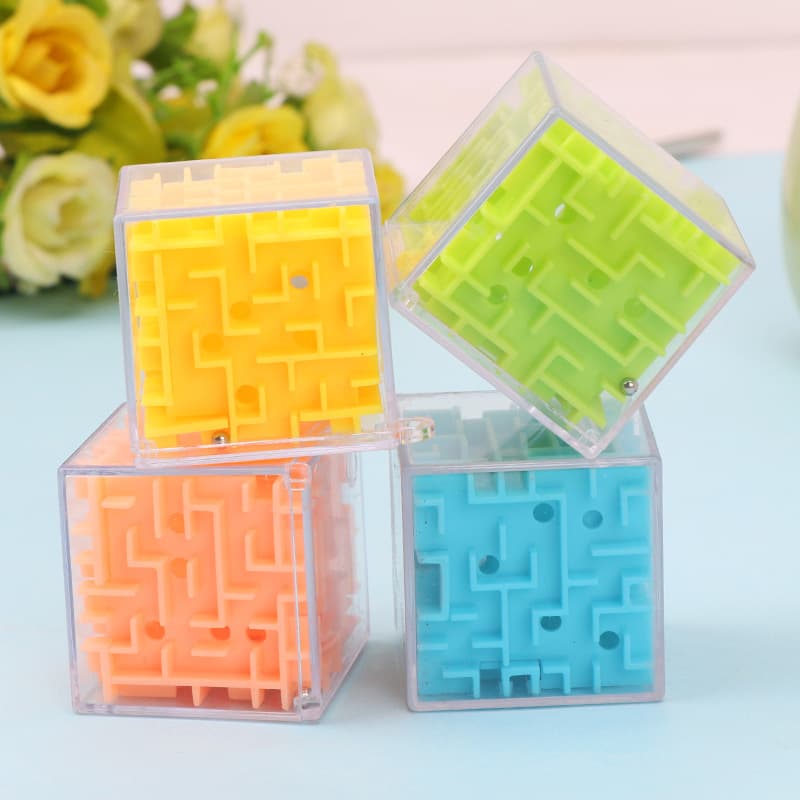 Pequeno labirinto, rollerball girando o cubo de Rubik, brinquedo, educação infantil - imagem 3