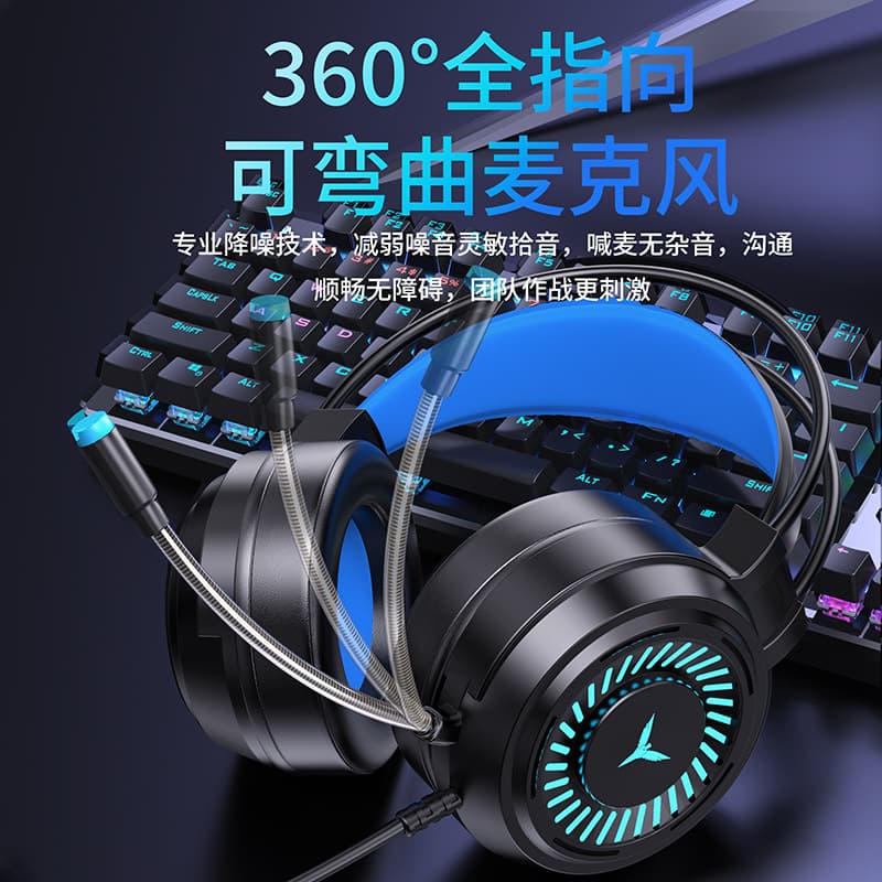 Laptop, fones de ouvido para jogos, microfone, G58 - imagem 5