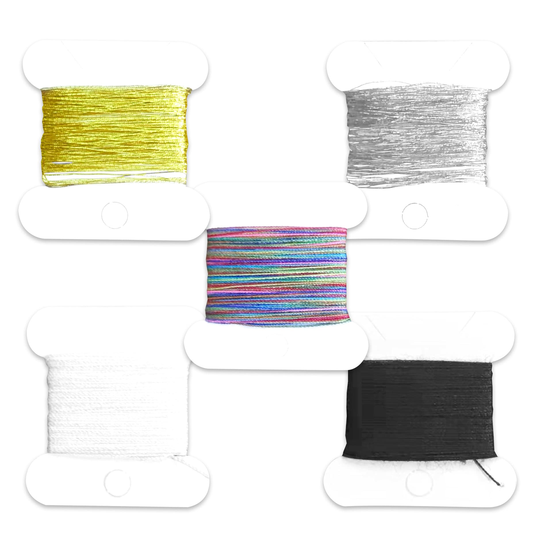 Kit de costura descartável diy bordado, linha colorida 10 metros linha transparente diy placa de enrolamento de papel em forma de osso papel em forma de h - imagem 2