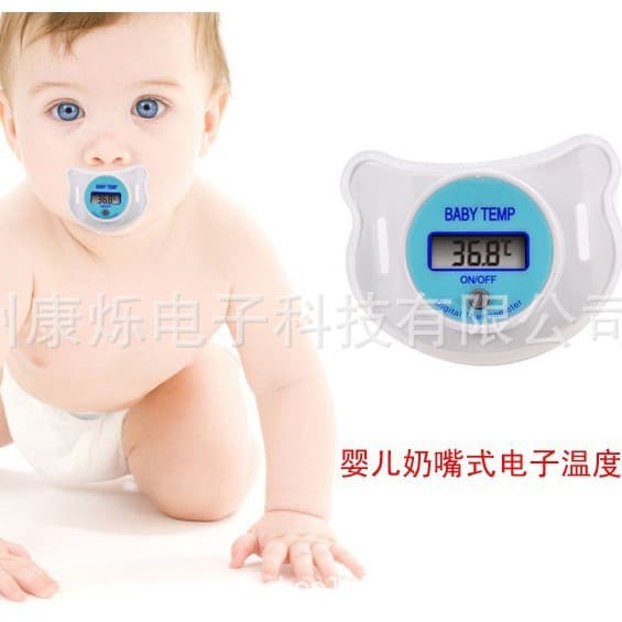 Chupeta infantil para bebê, termômetro eletrônico oral - imagem 5
