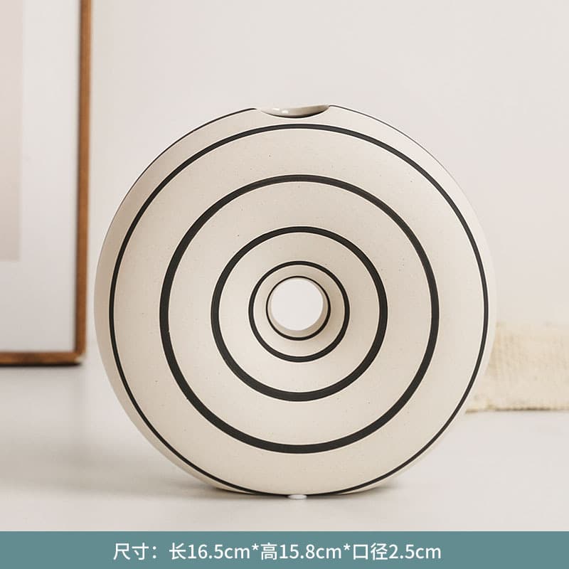 Amazon Nordic ins vaso de cerâmica sala de estar casa embalagem inquebrável fabricante vendas diretas atacado artesanal estilo ins - imagem 6