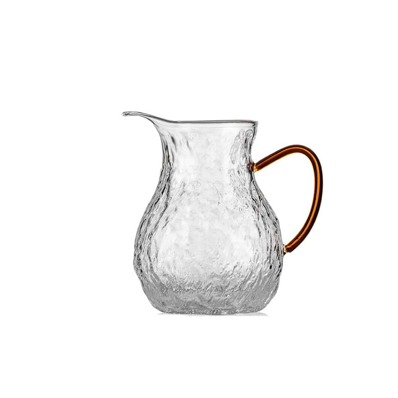 Copo justo de vidro martelado resistente ao calor estilo chinês, divisor de chá de vidro com alto teor de borosilicato espessado, acessórios de conjunto de chá kung fu, mar de chá - imagem 5