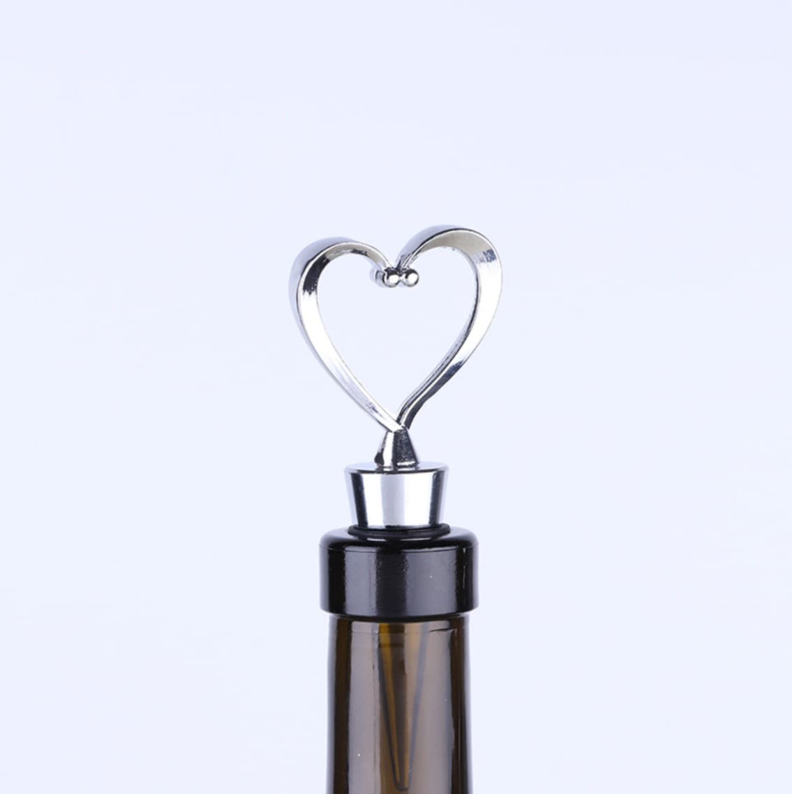 Rolha de vinho tinto em forma de coração, liga de zinco, garrafa de vinho tinto, rolha de garrafa de vinho, rolha de metal, conjunto de vinho em forma de cone para preservar o vinho - imagem 3