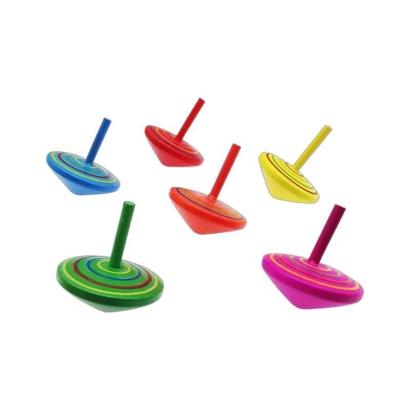 (Comércio transfronteiriço), pião de madeira, brinquedo de mesa para jardim de infância, anti-stress, presente de aniversário - imagem 6