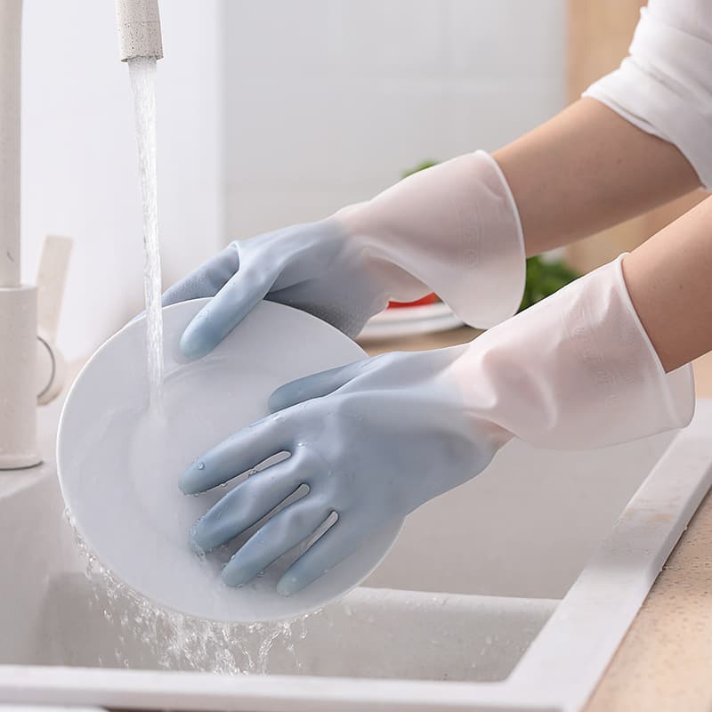 Luvas, escova antiderrapante impermeável de borracha para lavanderia - imagem 4