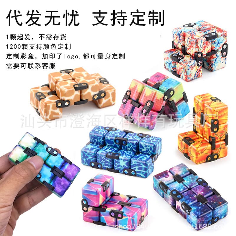 (Negociação transfronteiriça), céu estrelado ilimitado, cubo de Rubik variável para dedo, brinquedo, halloween, anti-stress - imagem 4