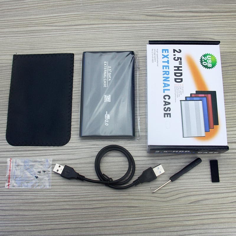 硕乐 Fábrica de porta serial de laptop de 2,5 polegadas SATA metal shell USB2.0 caixa de disco rígido externo móvel - imagem 5