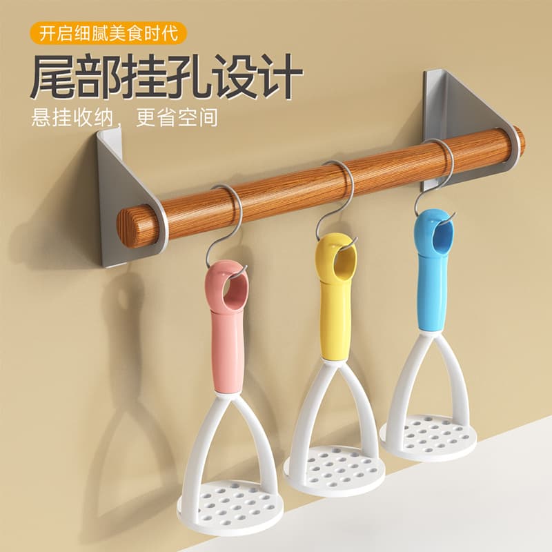 Espremedor de batata manual, suplemento alimentar para bebê, ferramenta de cozinha para bebê, espremedor de batata roxa, purê de batata e artefato de esmagamento - imagem 4