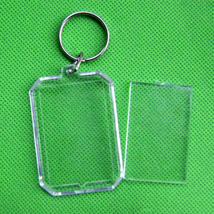 Chaveiro de plástico, moldura criativa em acrílico transparente, com impressão do seu logotipo - imagem 3