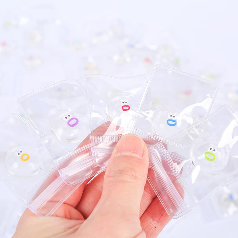 Bolinhos transparentes, narizinhos, música beliscando, bolinhos de desenhos animados feitos à mão, feitos à mão, pacotes de expressão super fofos, brinquedos de descompressão - imagem 5