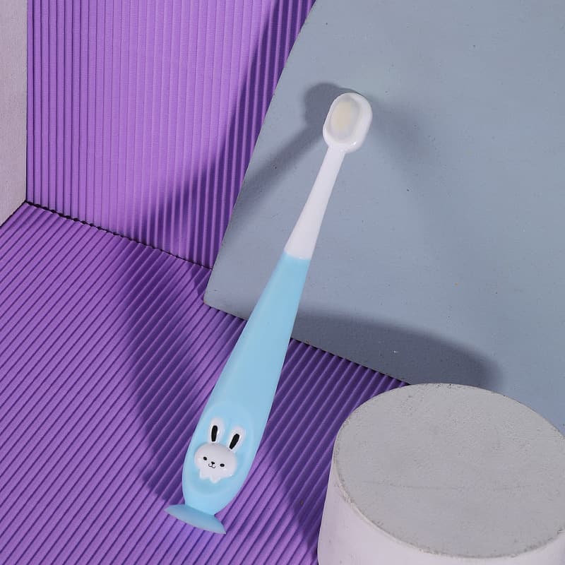 Escova de dentes de desenho animado infantil, escova higiênica oral fofa de cerdas macias, 1-12 anos - imagem 5