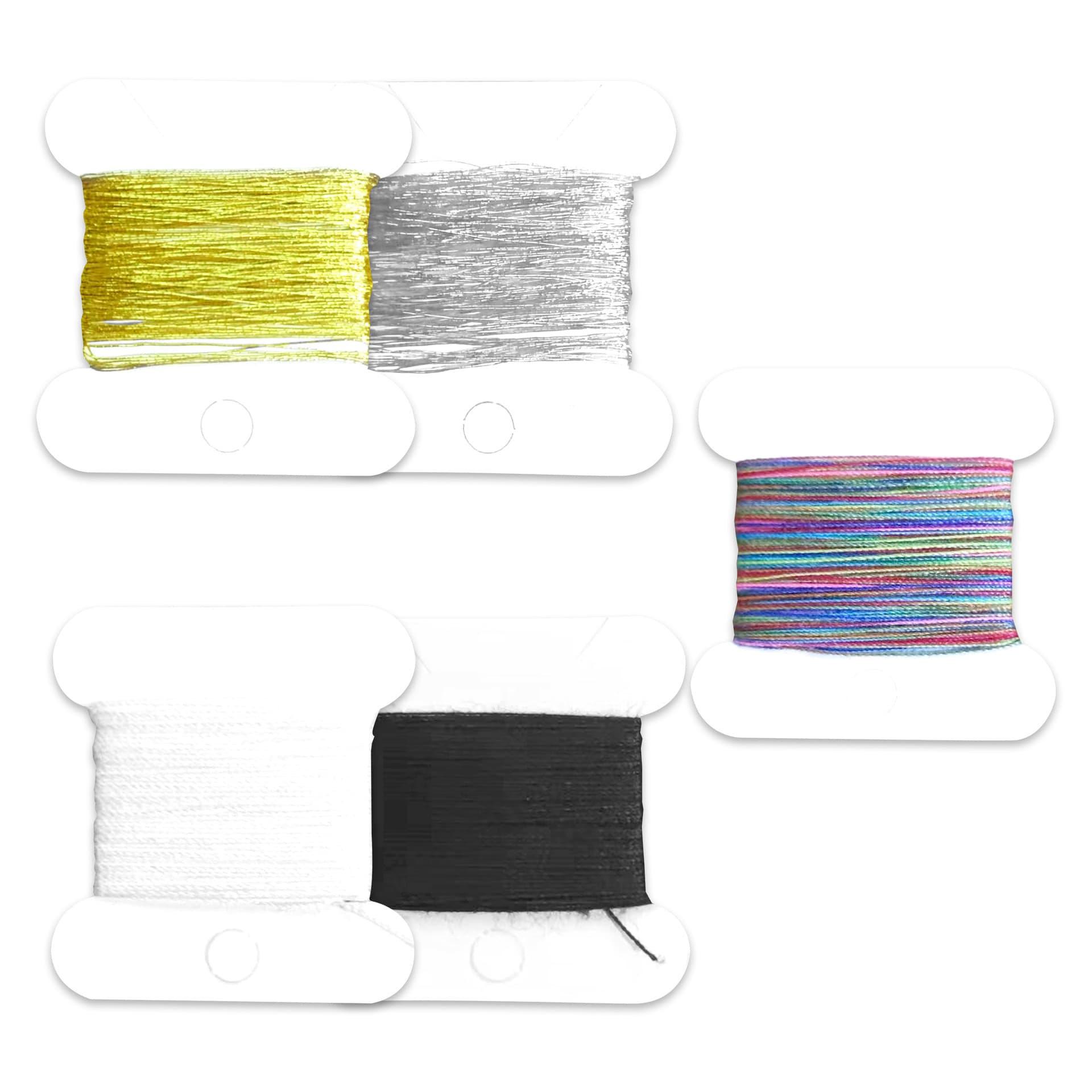 Kit de costura descartável diy bordado, linha colorida 10 metros linha transparente diy placa de enrolamento de papel em forma de osso papel em forma de h - imagem 1