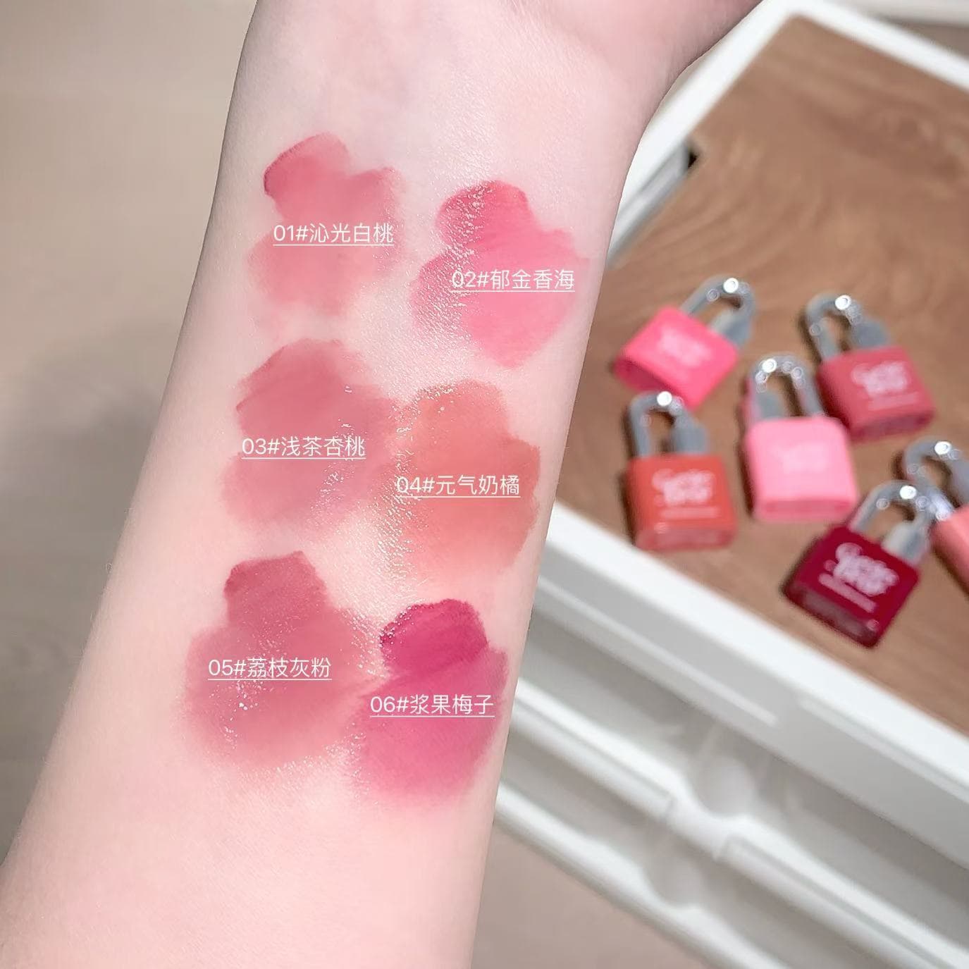 Bálsamo labial, brilho labial nutritivo, batom, hidratação intensa, efeito espelho, efeito lábios carnudos, ampla paleta de cores - imagem 4