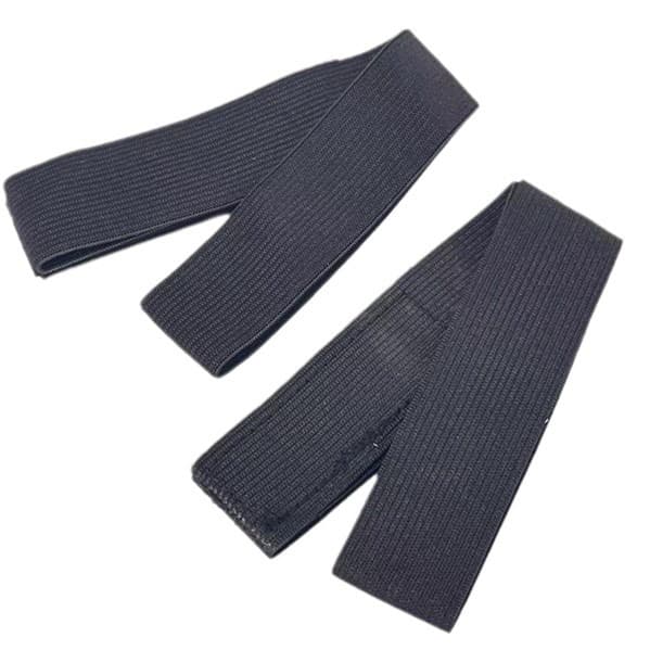 Peruca preta ajustável antiderrapante com velcro, bandana - imagem 6